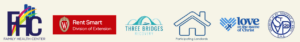Logos of organizations partnering with the FHC RentReady Program